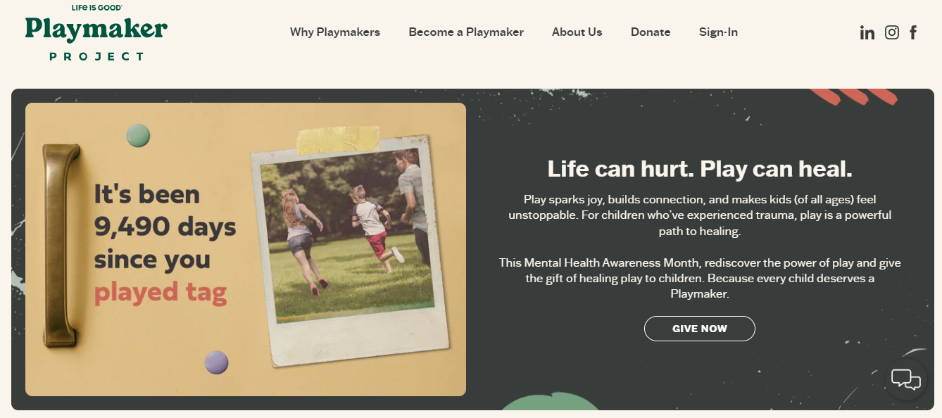 Life is Good Foundation program content